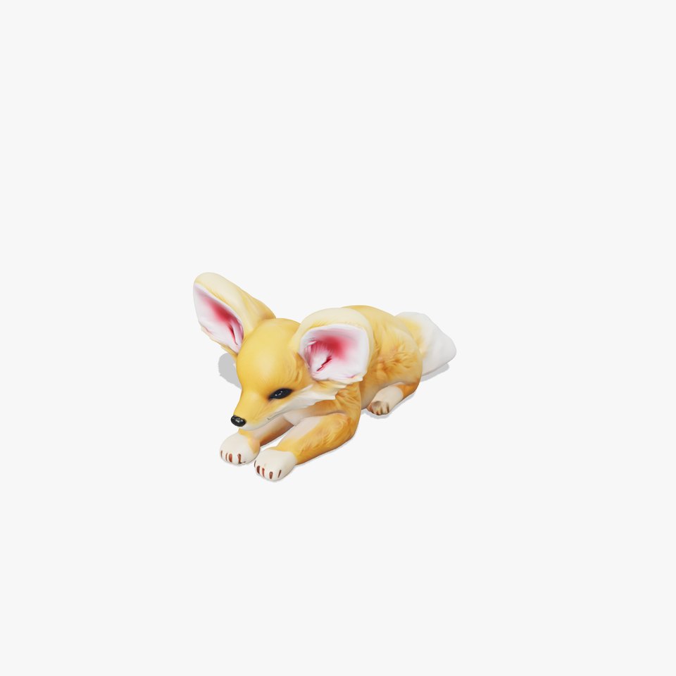 Fennec Fox Plush Relaxer Model Pack
